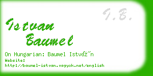 istvan baumel business card